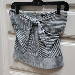 Strapless top